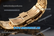 Audemars Piguet Royal Oak Miyota Quartz Yellow Gold Case/Bracelet with Silver Dial and Stick Markers