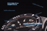 Hublot Big Bang King Swiss Valjoux 7750 Automatic Ceramic Bezel with Black Dial and Black Rubber Strap - 1:1 Original