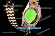 Rolex Datejust Asia Automatic Two Tone Case/Bracelet with Yellow Gold Dial and Roman Numral Markers