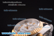 Rolex Datejust Oyster Perpetual Automatic Two Tone with Gold Bezel,White Dial and Gold Roman Marking-Lady Dize