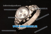 Rolex Daytona Vintage Chronograph OS20 Quartz Steel Case with White Dial and Steel Bracelet