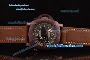 Panerai Special Edition 2008 Luminor 1950 Pangea Submersible Depth Gauge PAM00307 PVD Brown Case with Brown Dial