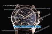 Breitling Superocean Chronograph II Chronograph Swiss Valjoux 7750 Automatic Steel Case with Black Dial and White Second Hand