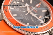 Omega Seamaster Planet Ocean Chrono Clone 9300 Automatic Steel Case with Black Dial and Orange Bezel - 1:1 Original