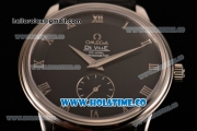 Omega De Ville Co-Axial Asia Automatic Steel Case with Black Dial and Roman Numeral Markers