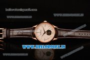 Jaeger-LECoultre Master Asia ST17 With Tourbillon Automatic Rose Gold Case with Stick Markers and White Dial