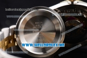 Rolex Datejust Clone Rolex 3135 Automatic Two Tone Case/Bracelet with Blue Dial and Stick Markers (BP)