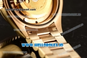 Rolex Datejust Swiss ETA 2671 Automatic Yellow Gold Case with Sliver Dial Diamonds Markers and Yellow Gold Bracelet (BP)