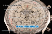 Breitling Bentley B05 Unitime Chrono Miyota OS20 Quartz Steel Case/Strap with White Dial and Silver Stick Markers