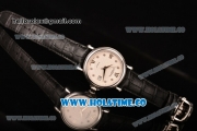 Patek Philippe Calatrava Swiss ETA 2824 Automatic Steel Case with Roman Numeral/Diamonds Markers and White Dial