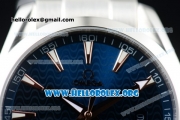 Omega Seamaster Aqua Terra 150M Clone Omega 8500 Automatic Stainless Steel Case/Bracelet with Blue Dial (YF)