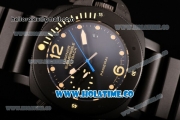 Panerai PAM 618 Luminor Submersible Flyback Asia Automatic Titanium Case with Yellow Dot Markers and Black Dial