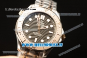 Omega Seamaster Diver 300M With Clone Omega 8806 Black Dial With Rose Gold Bezel 210.20.42.20.01.001 (EF)