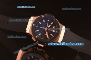 Hublot Big Bang Chronograph Hub 4100 Rose Gold Case with PVD Bezel and Black Dial 1:1