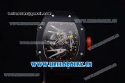 Richard Mille RM027-2 Miyota 9015 Automatic PVD Case with Skeleton Dial Dot Markers and Black Nylon Strap