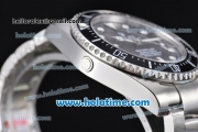 Rolex Sea-Dweller Asia 2813 Automatic Steel Case/Bracelet with Black Dial and White Markers