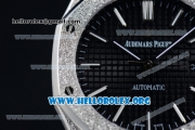 Audemars Piguet Royal Oak 41MM Asia Automatic Steel Case with Black Dial and Steel Bracelet (EF)