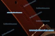 Panerai Luminor Marina PAM177 Swiss ETA 6497 Manual Winding Titanium Case with Black Dial - Brown Leather Strap 1:1 Original