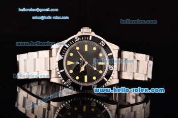 Rolex Submariner Oyster Perpetual Comenx Swiss ETA 2836 Automatic Full Steel with Black Dial and Yellow Markers