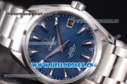 Omega Seamaster Aqua Terra 150 M Co-Axial Clone 8500 Automatic Steel Case/Bracelet with Blue Dial and Stick Markers (EF)