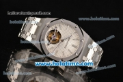 Audemars Piguet Royal Oak Tourbillon 41MM Swiss ST Tourbillon Manual Winding Full Steel with White Dial and Stick Markers