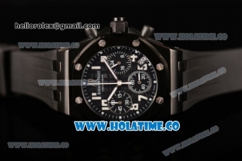 Audemars Piguet Royal Oak Offshore Miyota OS20 Quartz PVD Case with Black Dial and White Arabic Numeral Markers (EF)