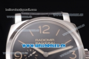 Panerai Radiomir 1940 Clone Panerai P.2002/1 Manual Winding Steel Case with Black Dial and Stick/Arabic Numeral Markers (KW)