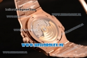 Patek Philippe Nautilus Miyota 9015 Automatic Rose Gold Case with Brown Dial and Rose Gold Bracelet - 1:1 Original