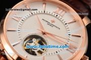 Vacheron Constantin Malte Asia ST17 With Tourbillon Automatic Rose Gold Case with White Dial and Stick/Roman Numeral Markers