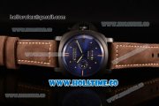 Panerai PAM 551 Radiomir 1940 8 Days Asai ST Automatic PVD Case with Black Dial and Coffee Leather Strap