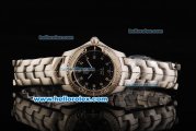 Tag Heuer Link 200 Meters Original Swiss Quartz Movement Full Steel with Black Dial and Diamond Markers-Lady Model