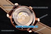 Vacheron Constantin Malte Swiss ETA 2824 Automatic Rose Gold Case with Diamonds Markers and White Dial