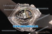 Hublot MP-06 Senna Chrono OS20 Quartz Rubber Case with Skeleton Dial and Grey Rubber Strap