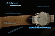 Cartier Santos 100 Medium Swiss Quartz Steel Case Gold Bezel with Brown Leather Strap White Dial Roman Markers ETA Coating