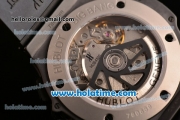 Hublot Big Bang Chrono Clone Hub4100 Automatic Ceramic Case with Black Rubber Strap and White Stick Markers (TW)