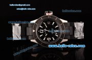 Jaeger LeCoultre Master Compressor Diving Navy Seals Swiss ETA 2836 Automatic Steel Case PVD Bracelet Black Dial with Stick/Numeral Markers