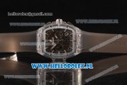 Hublot MP-06 Senna Chrono OS20 Quartz Rubber Case with Skeleton Dial and Grey Rubber Strap