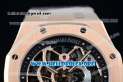 Audemars Piguet Royal Oak Openworked Extra-Thin Asia Automatic Rose Gold Case with Skeleton Dial and Rose Gold Bracelet (AAAF)