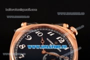 Vacheron Constantin Historiques American Asia Automatic Rose Gold Case with Black Dial and White Arabic Numeral Markers