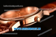 Omega De Ville Co-Axial Swiss ETA 2824 Automatic Rose Gold Case with Champagne Dial and Roman Numeral Markers