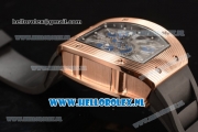 Richard Mille RM 018 Tourbillon Hommage a Boucheron 9015 Auto Rose Gold Case with Skeleton Dial and Black Rubber Strap