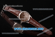 Patek Philippe Grand Complications Perpetual Calendar Miyota Quartz Steel Case with Brown Dial and Silver Stick Markers