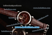 Vacheron Constantin Patrimony Chrono Miyota OS20 Quartz Steel Case with Brown Dial and Roman Numeral Markers