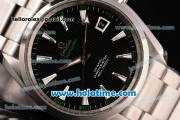 Omega Seamaster Aqua Terra 150M Perfect Clone 8500 Automatic Full Steel with Black Dial and Stick Markers - 1:1 Original (Z)