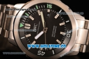 IWC Aquatimer Miyota Quartz Full Steel with Black Dial and Stick Markers