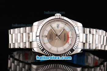 Rolex Datejust II Oyster Perpetual Automatic Movement Khaku/White Dial with White Stick Marker and SSband