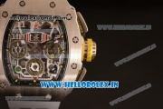 Richard Mille RM11-03 Swiss Valjoux 7750 Automatic Steel Case Skeleton Dial With Arabic Numeral Markers Grey Rubber Strap(KV)