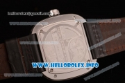 SevenFriday M1-01Japanese Miyota 8215 Automatic Steel Case with White/Black Dial and Black Leather Strap