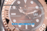 Rolex Yacht Master 40 Miyota 8215 Automatic Two Tone Case/Bracelet with Brown Dial and Dot Markers