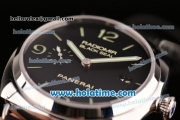 Panerai PAM388 Radiomir Black Seal 3 Days Clone P.9000 Automatic Steel Case with Black Leahter Strap and Black Dial - 1:1 Original (Z)